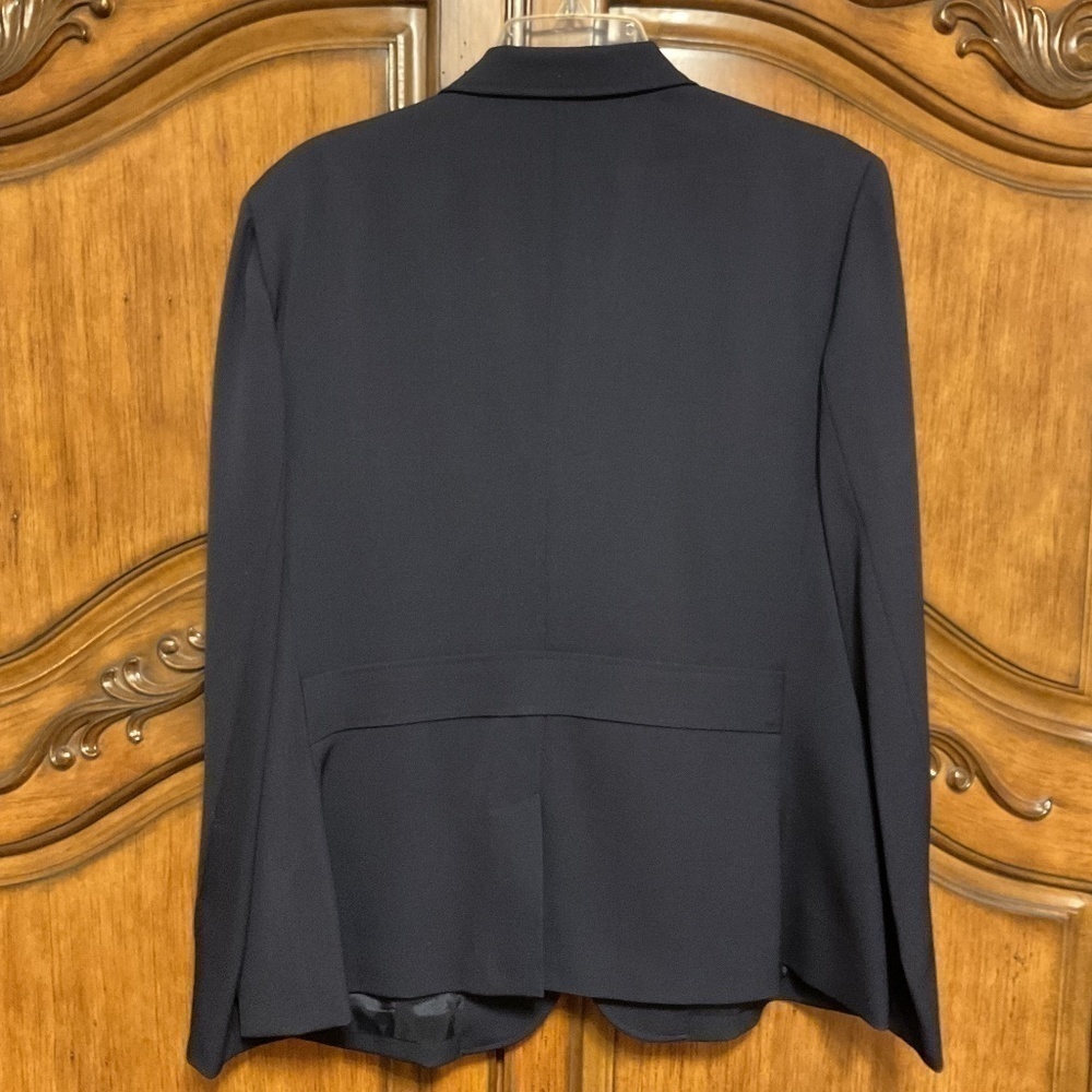 NWOT POLO RALPH LAUREN 100% WOOL DARK Blue CREST WOMAN BLAZER NEW SIZE US 16 - Picture 3 of 13